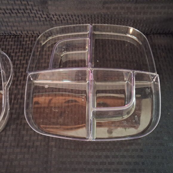 Pampered Chef Large Square Cool&Serve Tray Fruit/Veggie/Chips Dip Deviled Eggs - Picture 9 of 13